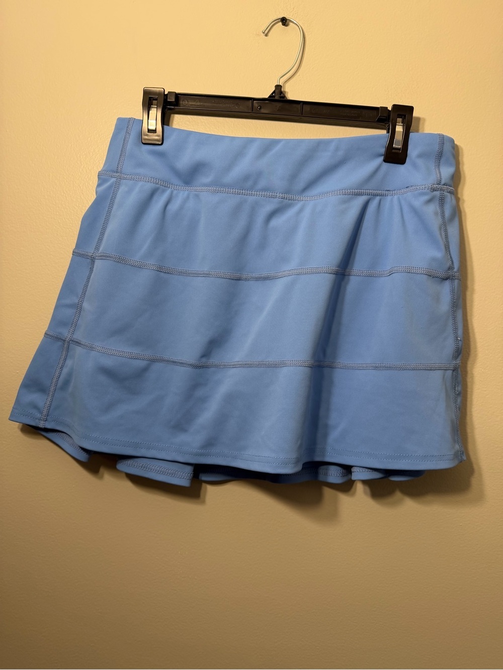 Essentials Sky Blue Circle Skirt with Built-In Shorts